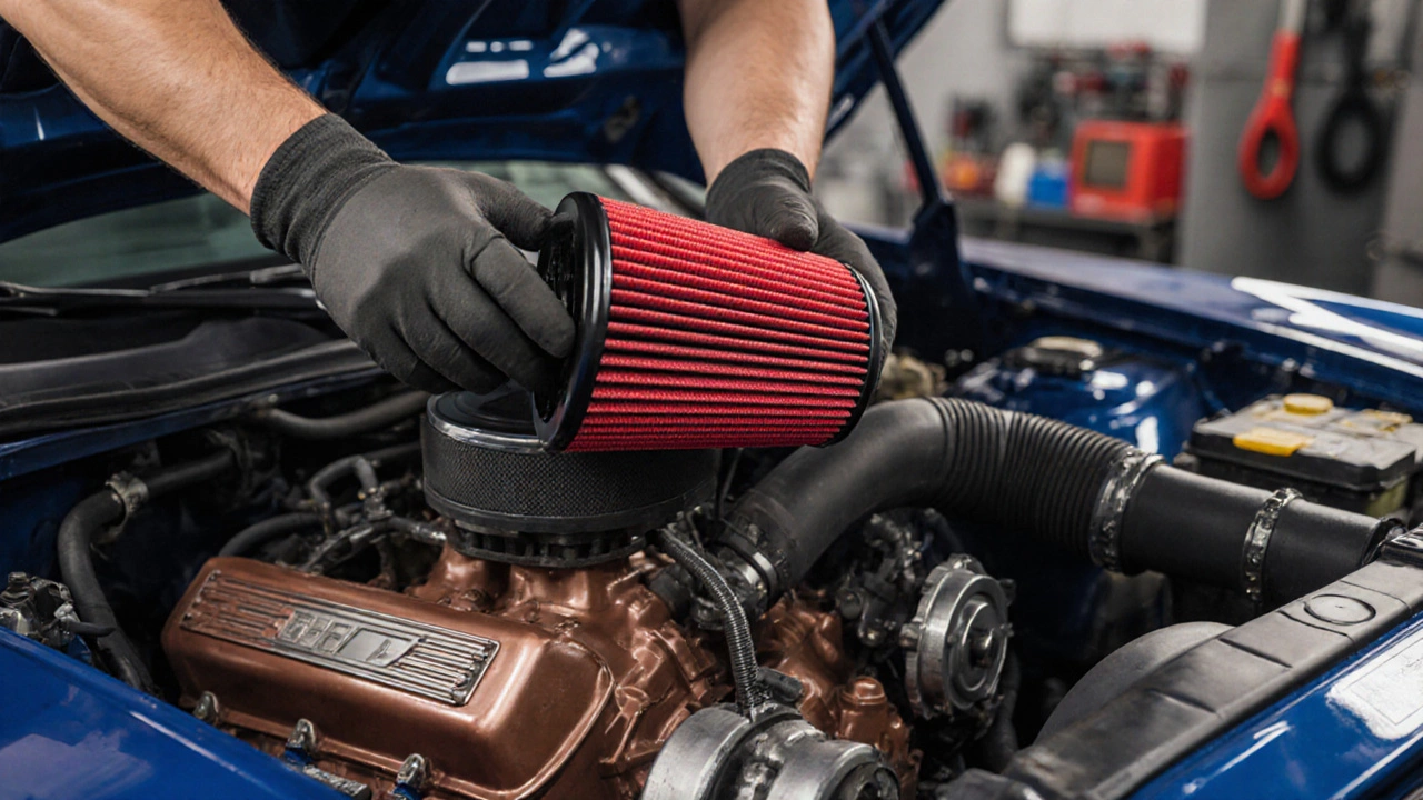 Установка воздушного фильтра нулевого сопротивления в двигатель