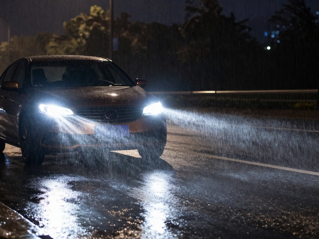 Какие лампы лучше светят на мокрой дороге: выбор для безопасности в дождь