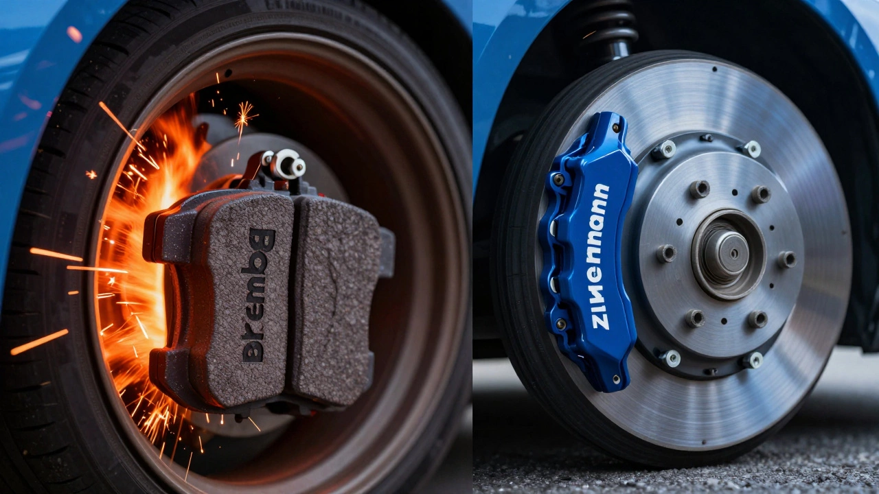 Сравнение торможения: горячие Brembo и спокойные Zimmermann